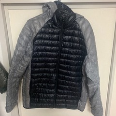 ユニクロ ウルトラライトダウンパーカ カラーブロック メンズXL