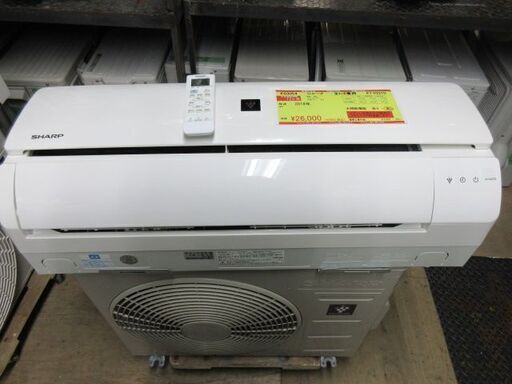 K03054 シャープ 中古エアコン 主に6畳用 冷2.2kw／暖2.5kw