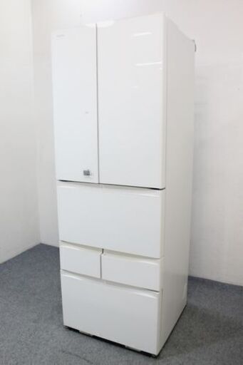 東芝 VEGETA GR-K460FW 新鮮 摘みたて野菜室 6ドア冷蔵庫 フレンチドア  2017年製 TOSHIBA 冷蔵庫 中古家電 店頭引取歓迎 R4897)
