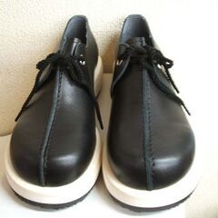 未使用 24.5cm ★ ベリーボタン メンズシューズ ブラック 紐靴 スエード ムートンカバー付き 冬 男性用 黒 ☆ PayPay(ペイペイ)決済可能 ☆ 札幌市 豊平区 平岸の画像