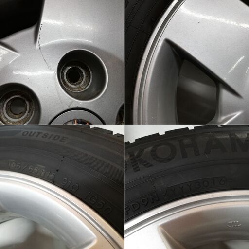 ＜スタッドレス・ホイール 4本＞ 195/65R15 ヨコハ マタイヤ アイスガードiG50+ 2016年製 15X5.5J セレナ C24系     ～横浜市旭区 ズーラシア近く～