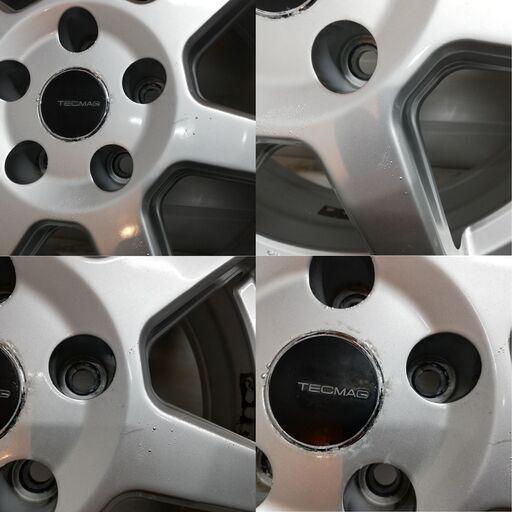 ＜スタッドレス・ホイール 4本＞ 205/55R16 ヨコハマタイヤ 2018年製 2019年製 60% 16x6.5J TECMAG 5H -112 アウディ等     ～横浜市旭区 ズーラシア近く～