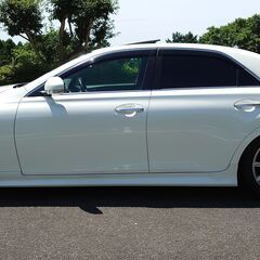 【美車】トヨタ 平成21年式 GRX130前期 マークＸ 250G Sパッケージ リラックスセレクション 純正OP18インチアルミホイール 純正サンルーフ フルエアロ 新品純正ヘッドライトユニット 車高調ほかの画像