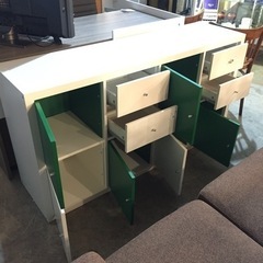 ▼△美品です！カラーボックスボード グリーン&ホワイト△▼AK305の画像