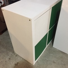 ▼△美品です！カラーボックスボード グリーン&ホワイト△▼AK305の画像