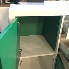 ▼△美品です！カラーボックスボード グリーン&ホワイト△▼AK305の画像