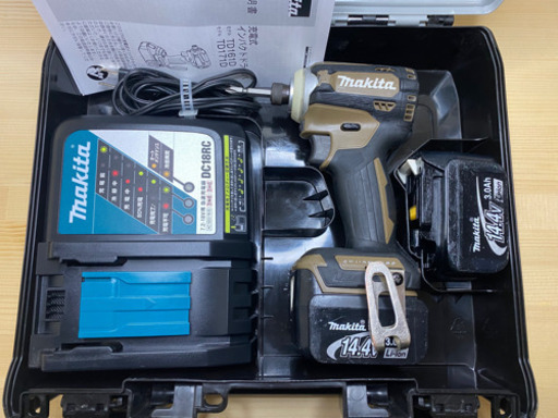 中古 マキタ　TD161D 14V  充電式インパクトドライバー　フルセット