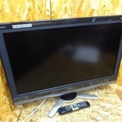 (585-0)SHARP シャープ アクオス 32型 液晶テレビ AQUOS LC-32DE5 2010年製 B-CASカード リモコン付属 中古品 家電 の画像