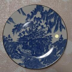 伊万里焼　有田焼　大皿　絵皿　青