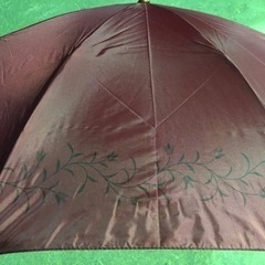 婦人用　折り畳み傘　ボルドーの画像