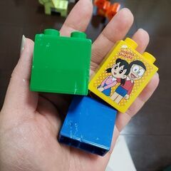 アンパンマン はじめてのブロックワゴンの画像