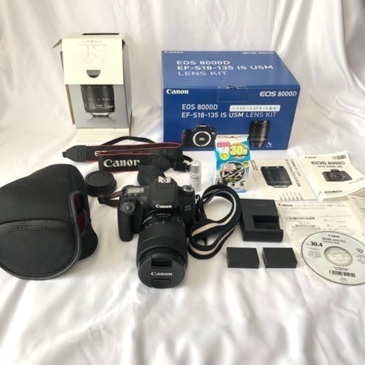 ★美品 キャノン EOS8000Dレンズセット 一眼レフカメラWiFi機能付