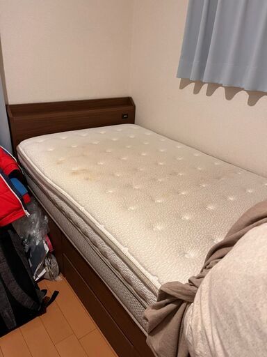 ニトリシングルベッドフレーム+N Sleepプレミアムマットレスセット