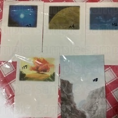 絵はがきオリジナル（お好きな5枚）風景画　アニメ 風画　限定品の画像