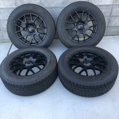 美品 低走行 バリ溝 スタッドレス 265/60R18 icen...