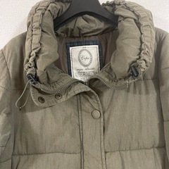 値下げ cepo ロングダウンジャケット サイズM カーキ グリーン 深緑 アウターの画像