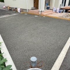 コンクリート(ドライテック・オワコン)の駐車場 − 長野県