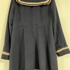 美品 axes femme セーラー襟ロングコート Lサイズ ネイビー 紺の画像