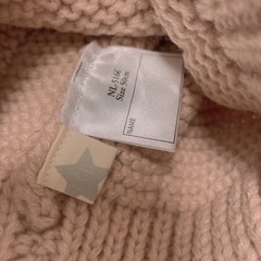 新品 ニット帽  女の子 50㎝の画像