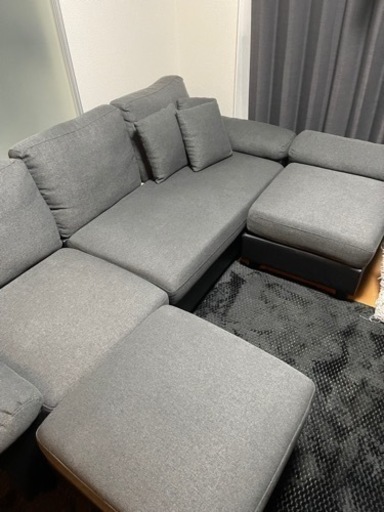 ソファー　グレー