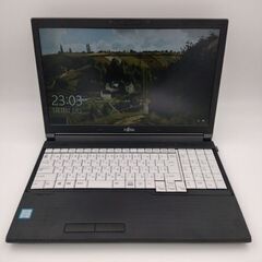 【美品】富士通 第6世代Core i7搭載  メモリ8G HDD500G 非光沢FHD15.6インチ USB 3.0 Wifi対応 テンキー　Windows10搭載　＃14FD9BD