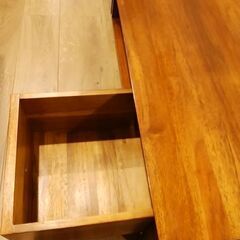 テレビボード　チーク　無垢材　ローの画像