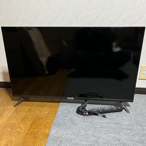 美品 高年式 TCL 40型液晶テレビ 40インチ 40B400 リモコン 電源ケーブル付 2020年製 フルハイビジョン LED 動作OK