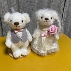 値下げしました！！ブライダルベア　ハンドメイド♪の画像