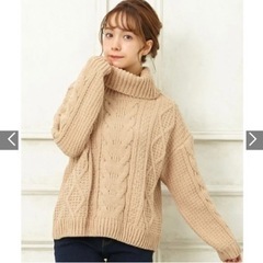 定価4290円　新品　イング  ケーブル　モール　タートル　ニットの画像