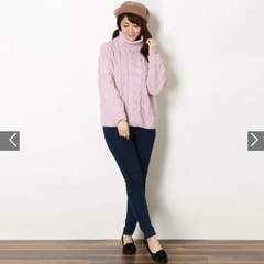 定価4290円　新品　イング  ケーブル　モール　タートル　ニットの画像