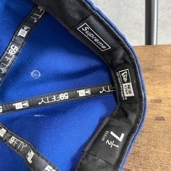 Supreme Tonal box logo New era 14 Aw 7 1/2 59.6cm レア ボックスロゴ シュプリームNEW ERA ニューエラ ブルーの画像