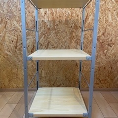 ニトリ　3段　ユニットシェルフ　キャスター付き　の画像