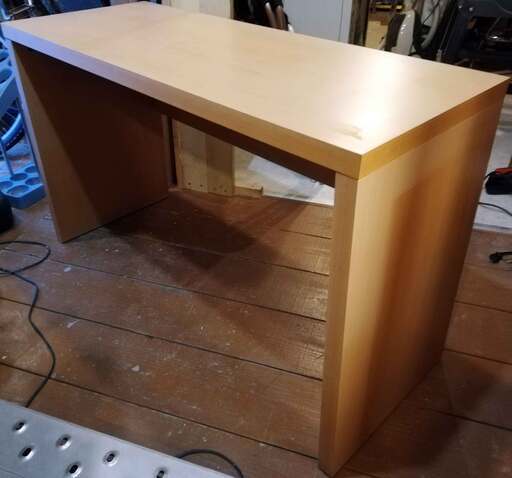 木製 ◆ パソコン デスク 机 テーブル 112×45×70 / PC 事務机 学習机 学習デスク 店舗 店 平台 作業台 ディスプレイ◆