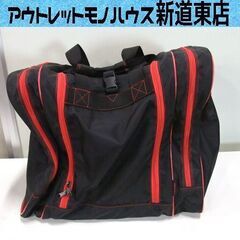 KAZAMA スキーブーツリュック ブラック×レッド 3WAY ...
