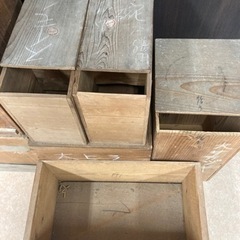 お取引中。木箱　骨董品収納箱　11個　レトロ　アンティークの画像