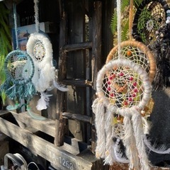 モヘア★ドリームキャッチャー★ハンドメイド・良い夢をの画像