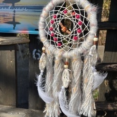 モヘア★ドリームキャッチャー★ハンドメイド・良い夢をの画像