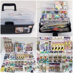 T-65【未使用品】釣り具 仕掛け大量セット タックルボックス付...