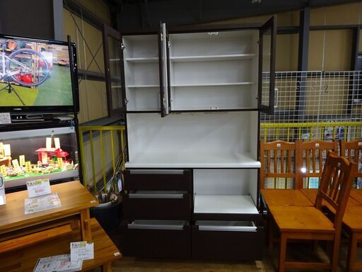 ニトリ　3枚扉キッチンボード　レイジュス【愛品倶楽部柏店】
