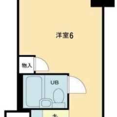 【賃貸】港区田町駅約４分田町サンハイツ1R17．36㎡賃料73000管理費5000【事務所可】 - 港区