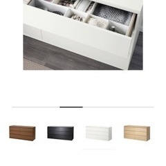 受け取り手決まりました。【期間限定】【無料】IKEAキャビネット 白 タンスの画像