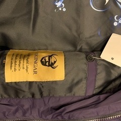 未使用タグ付き　ダウンジャケット　濃紺Mの画像