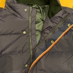 未使用タグ付き　ダウンジャケット　濃紺Mの画像