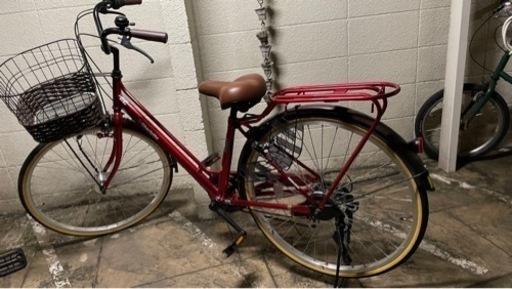 赤いママチャリ・シティーサイクル