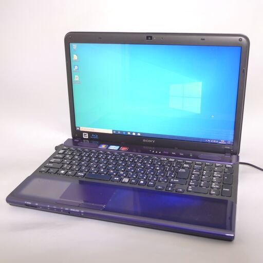 新品高速SSD 紫色 ノートパソコン 15.5型 SONY VAIO VPCCB4AJ 中古良品 第2世代 i5 8GB Blu-ray 無線 Bluetooth カメラ Win10 Office