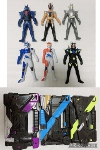 仮面ライダーゼロワン　ソフビ　DXアタッシュカリバー等