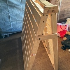 木製　折りたたみベッド　シングル　美品