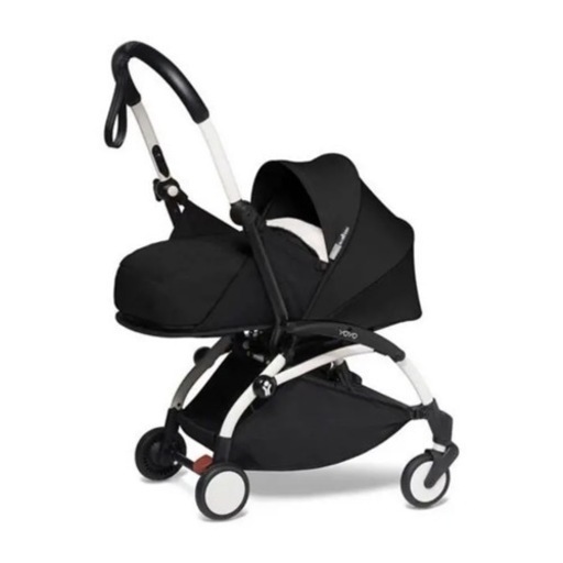 【超美品】BABYZEN YOYO2 0+＆6+ ホワイトフレーム/ブラック