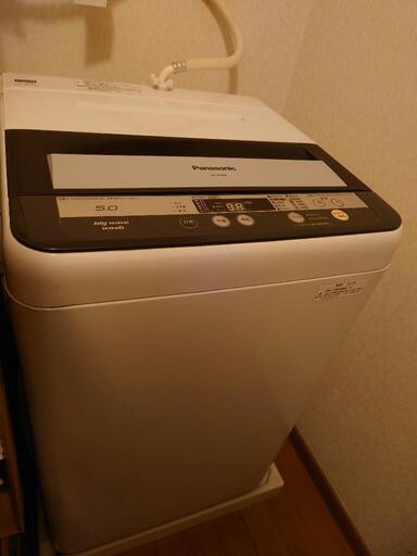 【売約済】パナソニック全自動洗濯機5kg  NA-F50B6 槽洗浄コース 送風乾燥コース