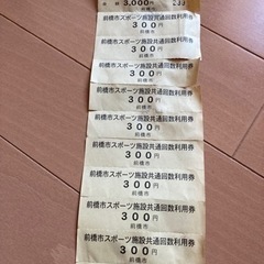 前橋市スポーツ施設共通回数利用券10回分